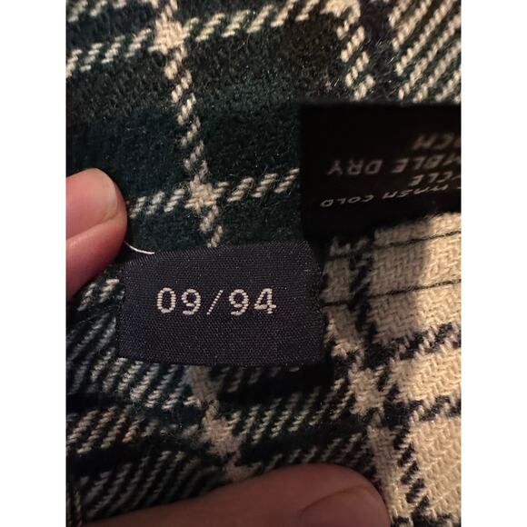 Faconnable Men’s Vintage Wool Blend Plaid Collared Pullover Sweater Blue Large - Picture 7 of 11